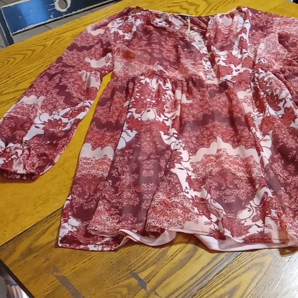 SHOW ME YOUR MUMU Womens DRESS LARGE NEW Boho Short Tunic - Picture 2 of 11